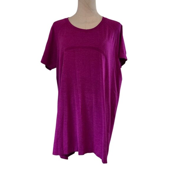 Lululemon Swiftly Tech Short Sleeve Shirt 2.0 Magenta Purple Women's Size 20 - Picture 1 of 16